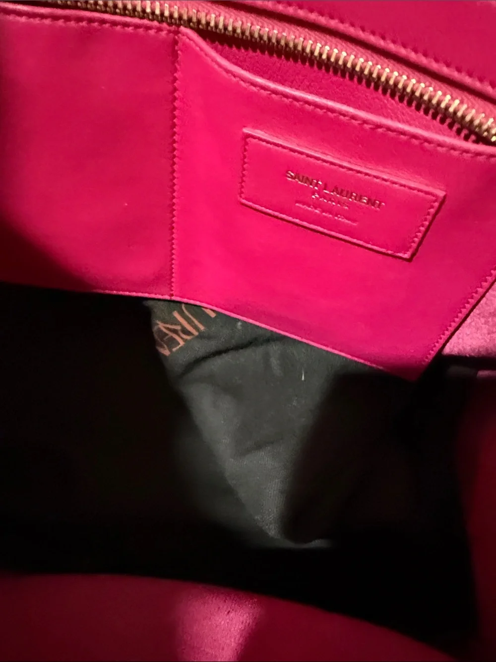 Saint Laurent Pink Leather Sac de Jour Style Tote with Gold YSL Hardware